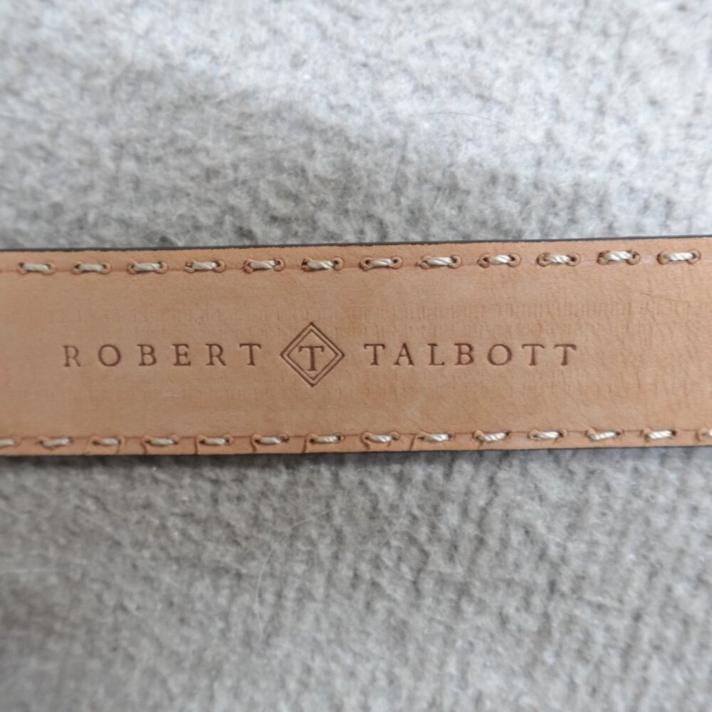 Robert Talbott Belt 38 Brown Solid Lined Dress So… - image 5